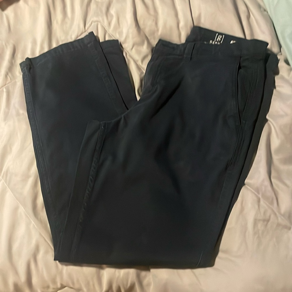 Blue khaki school uniform pants